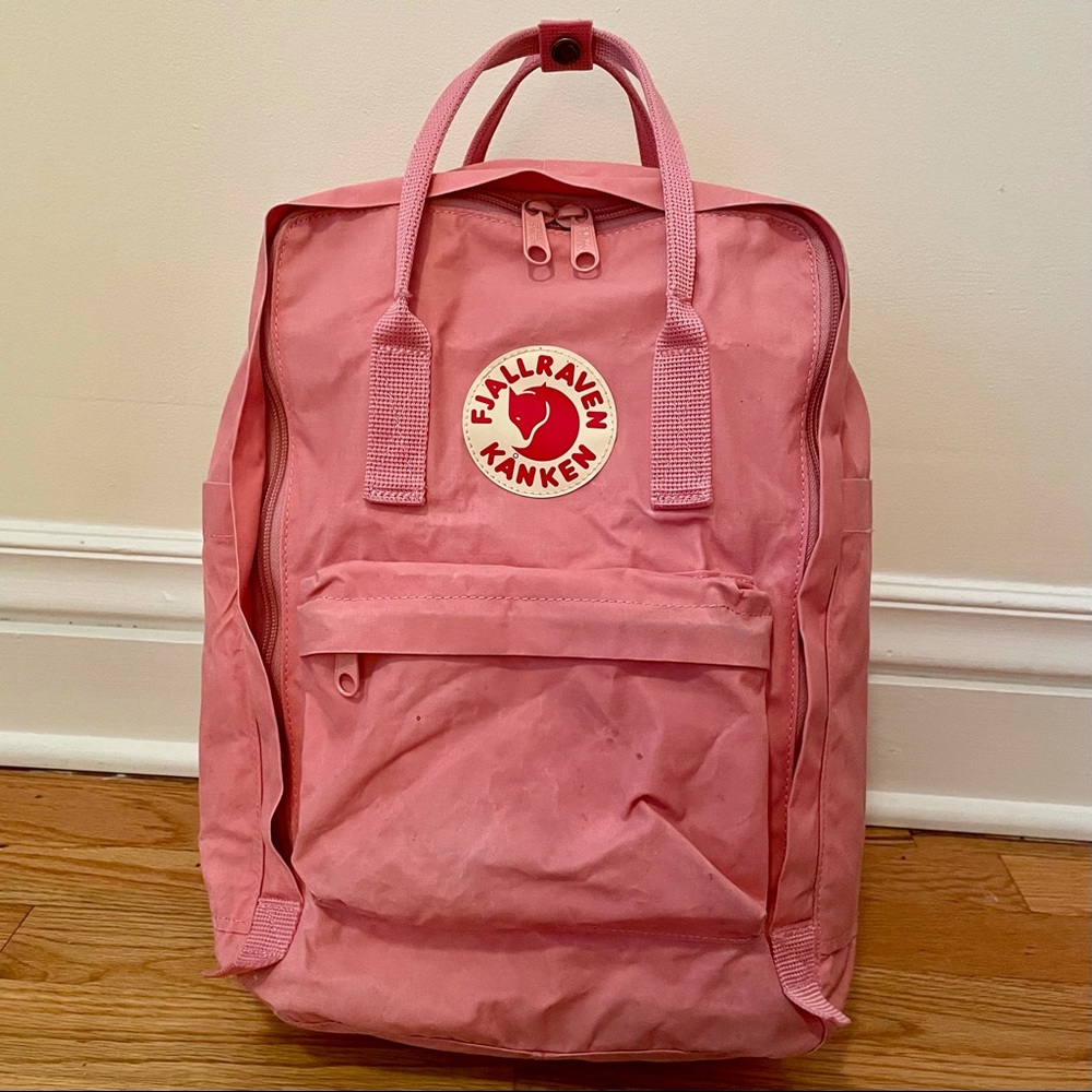Pink Fjallraven Kanken 15” Laptop Backpack